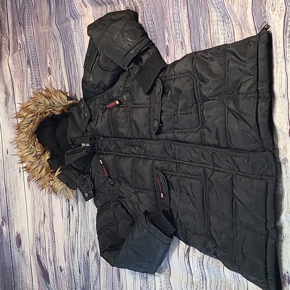 Canada Weathergear Black Coat, size M 10/12